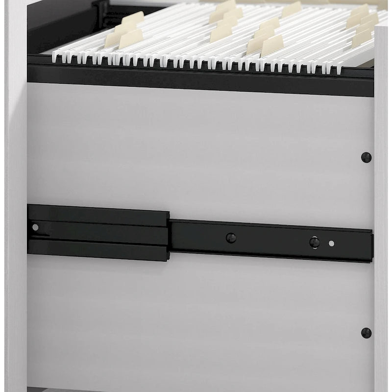 Bureau d'angle en L de 60" avec classeur mobile pour bureau à domicile