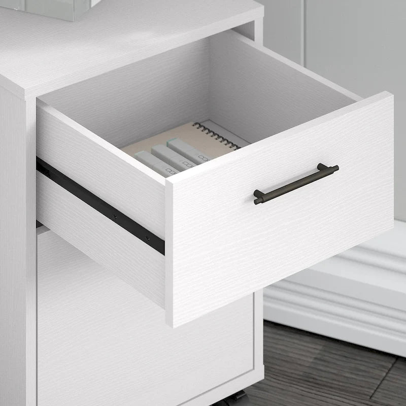 Bureau d'angle en L de 60" avec classeur mobile pour bureau à domicile
