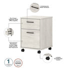 Bureau d'angle en L de 60" avec classeur mobile pour bureau à domicile