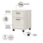 Bureau d'angle en L de 60" avec classeur mobile pour bureau à domicile
