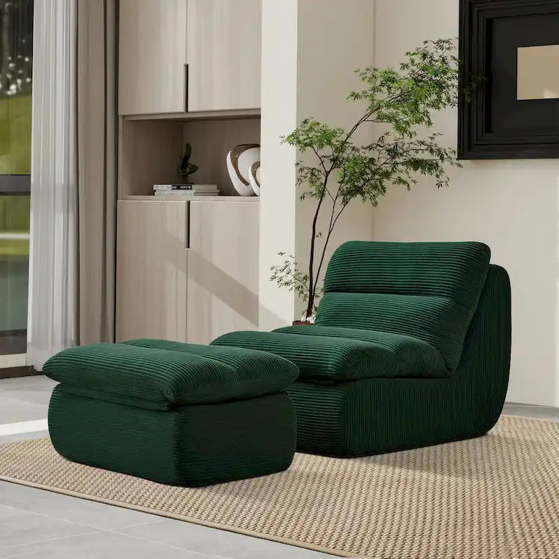 34 canapés simples modernes rembourrés en éponge avec ottoman pour petits espaces