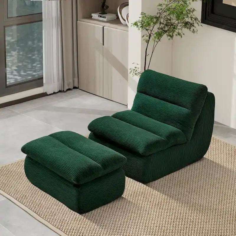 34 canapés simples modernes rembourrés en éponge avec ottoman pour petits espaces