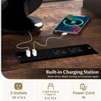 Meuble Classeur Mobile sur Roulettes avec Station de Charge Intégrée – Capacité de 104 kg