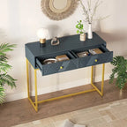 Console moderne et élégante avec rangement, grise
