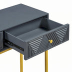 Console moderne et élégante avec rangement, grise