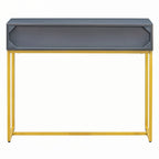 Console moderne et élégante avec rangement, grise