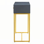 Console moderne et élégante avec rangement, grise