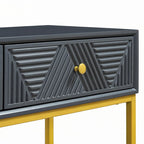 Console moderne et élégante avec rangement, grise