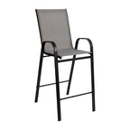 Lot de 4 tabourets de bar d'extérieur avec matériau Flex Comfort - Tabouret de terrasse