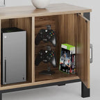 Meuble TV moderne pour téléviseurs de 75/ 80/ 85 pouces avec 2 tiroirs - 203 cm