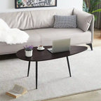 Tables basses ovales uniques et simples pour petits espaces - 22.2P x 42.5L x 17.1H