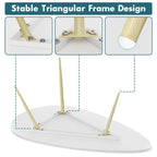 Tables basses ovales uniques et simples pour petits espaces - 22.2P x 42.5L x 17.1H