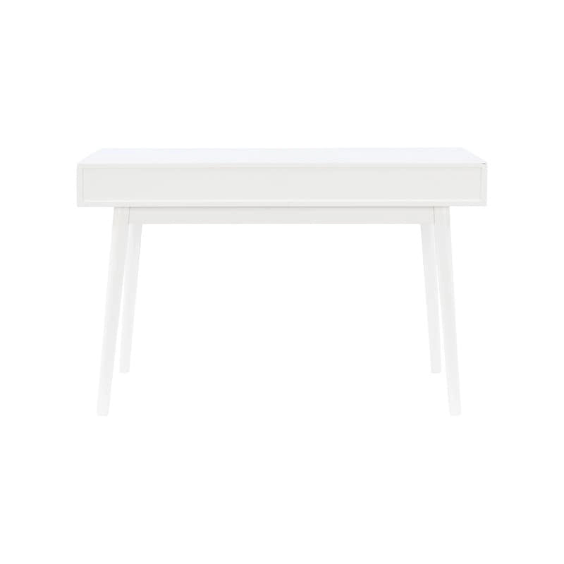Bureau de travail moderne du milieu du siècle de 119 cm avec 2 tiroirs et une étagère ouverte