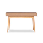 Bureau de travail moderne du milieu du siècle de 119 cm avec 2 tiroirs et une étagère ouverte