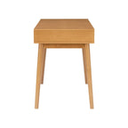 Bureau de travail moderne du milieu du siècle de 119 cm avec 2 tiroirs et une étagère ouverte
