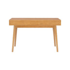 Bureau de travail moderne du milieu du siècle de 119 cm avec 2 tiroirs et une étagère ouverte