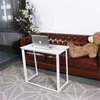Bureau d'écriture pliable – Table de bureau PC compacte, MDF et cadre métallique