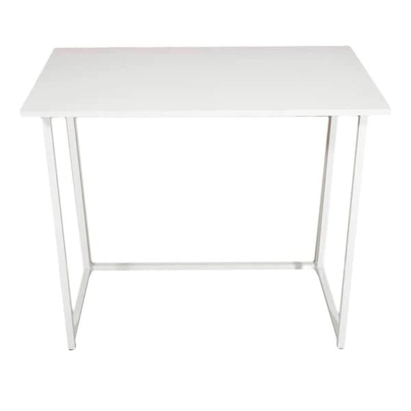 Bureau d'écriture pliable – Table de bureau PC compacte, MDF et cadre métallique