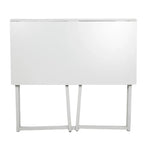 Bureau d'écriture pliable – Table de bureau PC compacte, MDF et cadre métallique