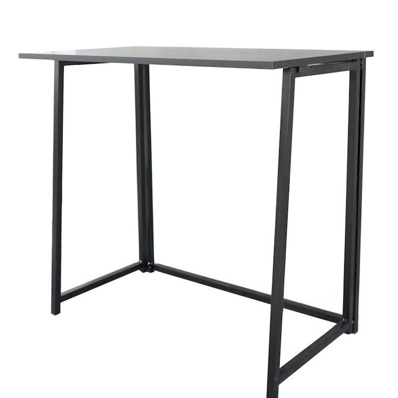 Bureau d'écriture pliable – Table de bureau PC compacte, MDF et cadre métallique