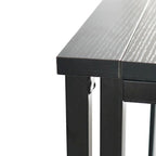 Bureau d'écriture pliable – Table de bureau PC compacte, MDF et cadre métallique