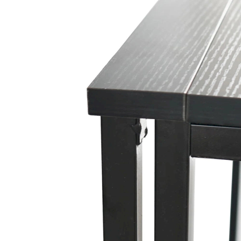 Bureau d'écriture pliable – Table de bureau PC compacte, MDF et cadre métallique