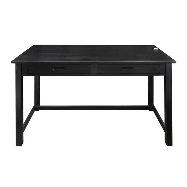 Bureau de travail de 48 po avec tiroir latéral dissimulé et serrure magnétique, noir