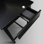 Bureau de travail de 48 po avec tiroir latéral dissimulé et serrure magnétique, noir