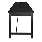 Bureau de travail de 48 po avec tiroir latéral dissimulé et serrure magnétique, noir
