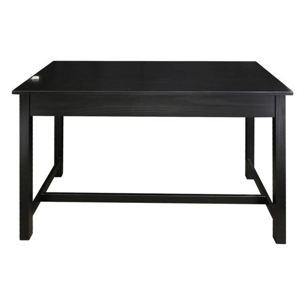 Bureau de travail de 48 po avec tiroir latéral dissimulé et serrure magnétique, noir