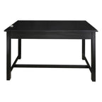 Bureau de travail de 48 po avec tiroir latéral dissimulé et serrure magnétique, noir