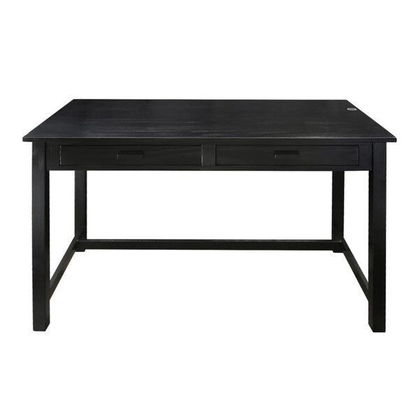 Bureau de travail de 48 po avec tiroir latéral dissimulé et serrure magnétique, noir