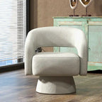 Fauteuil moderne pivotant à 360 degrés en tissu