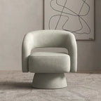 Fauteuil moderne pivotant à 360 degrés en tissu