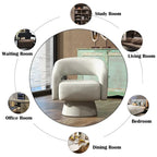Fauteuil moderne pivotant à 360 degrés en tissu