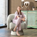 Fauteuil moderne pivotant à 360 degrés en tissu