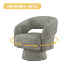Fauteuil moderne pivotant à 360 degrés en tissu