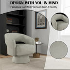 Fauteuil moderne pivotant à 360 degrés en tissu