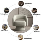 Fauteuil moderne pivotant à 360 degrés en tissu