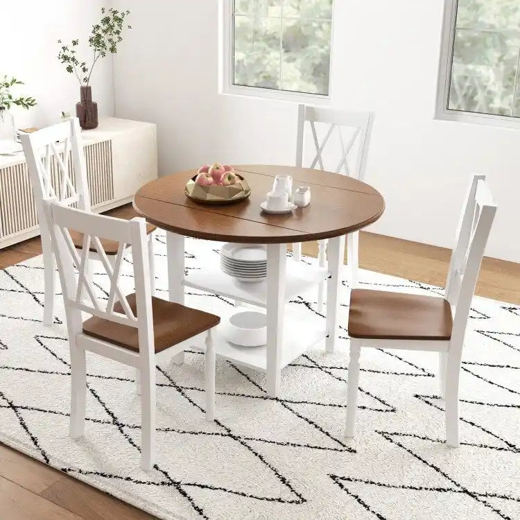 Chaises de cuisine rustiques en bois avec assise en hévéa - 18 x 19 x 38