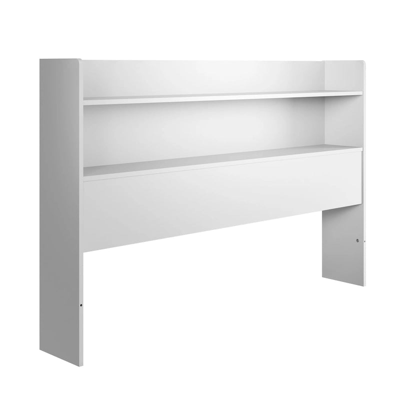 Tête de lit bibliothèque avec doubles étagères – Design de chambre moderne