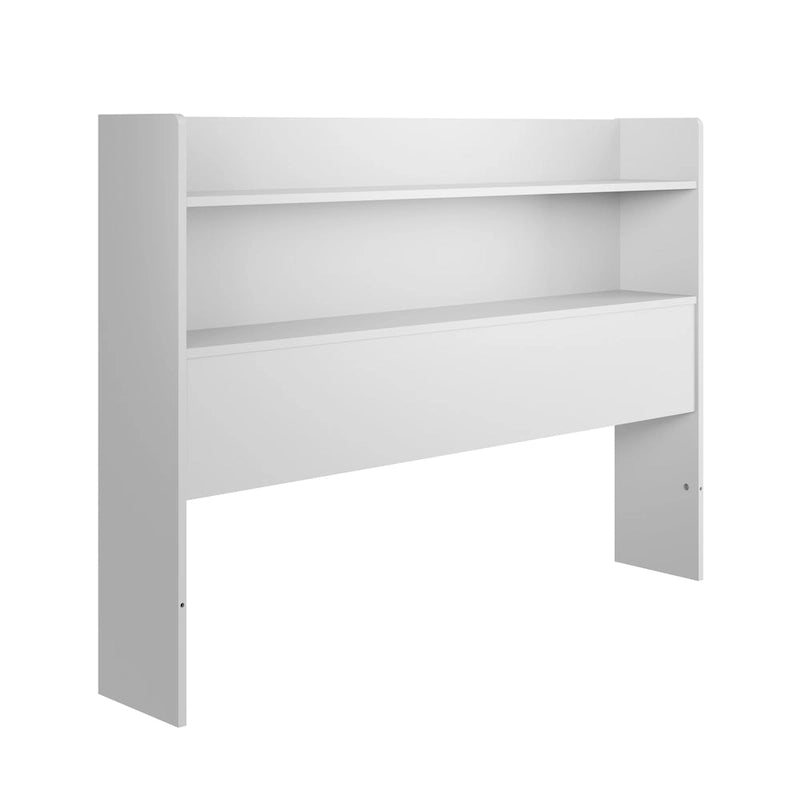 Tête de lit bibliothèque avec doubles étagères – Design de chambre moderne