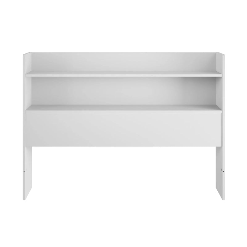 Tête de lit bibliothèque avec doubles étagères – Design de chambre moderne