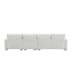 Canapé d'angle surdimensionné avec méridienne, Canapé d'angle en chenille en forme de L pour salon, appartement, bureau
