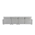 Canapé d'angle surdimensionné avec méridienne, Canapé d'angle en chenille en forme de L pour salon, appartement, bureau