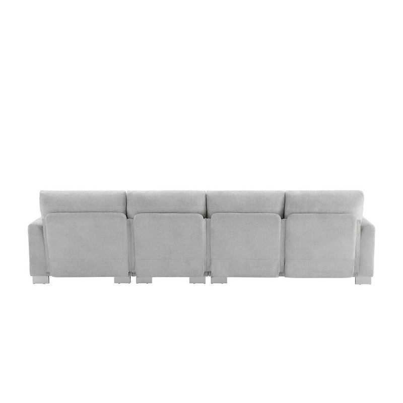 Canapé d'angle surdimensionné avec méridienne, Canapé d'angle en chenille en forme de L pour salon, appartement, bureau