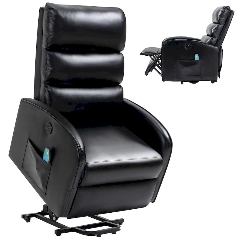 Fauteuil de massage électrique releveur – 8 points de massage, 5 modes de vibration