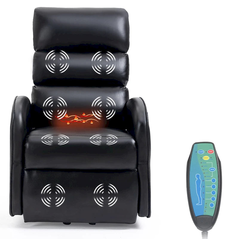 Fauteuil de massage électrique releveur – 8 points de massage, 5 modes de vibration