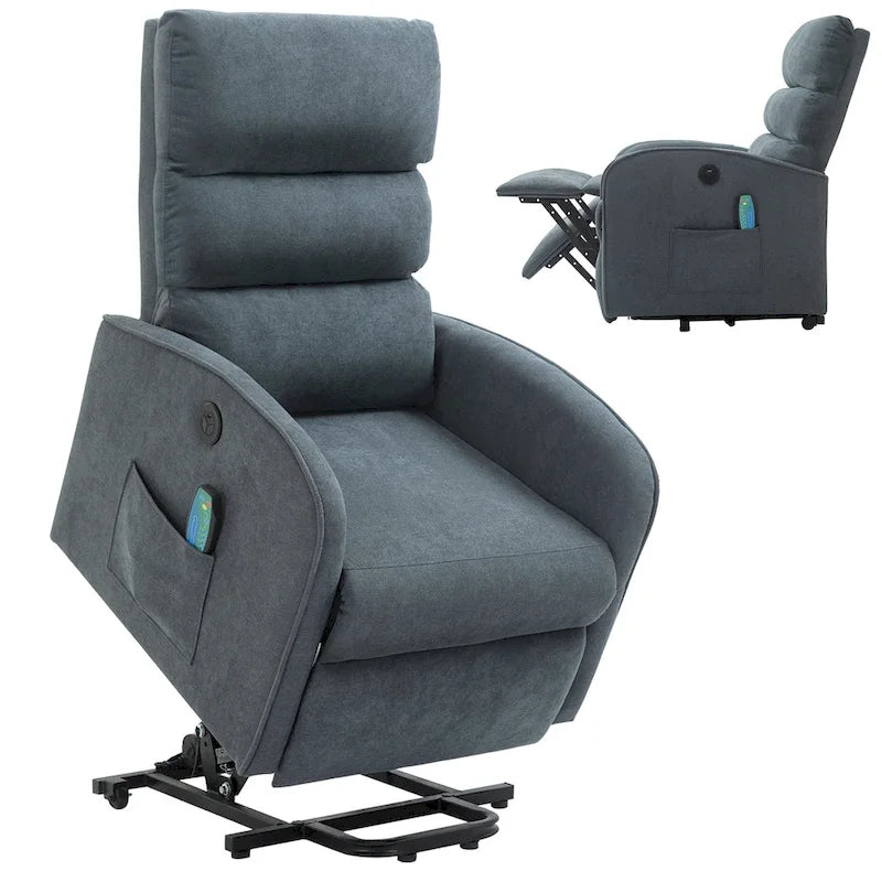 Fauteuil de massage électrique releveur – 8 points de massage, 5 modes de vibration