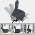 Fauteuil de massage électrique releveur – 8 points de massage, 5 modes de vibration